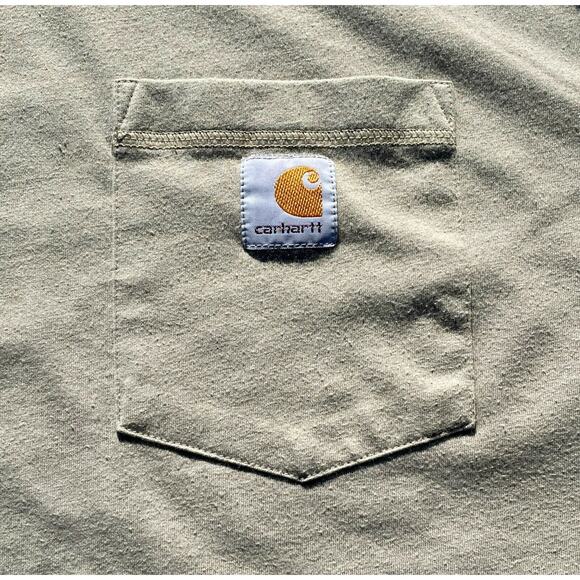 Carhartt Force Relaxed Fit T-Shirt Crewneck Front Pocket Men's Size 2XL Brown - Picture 2 of 5